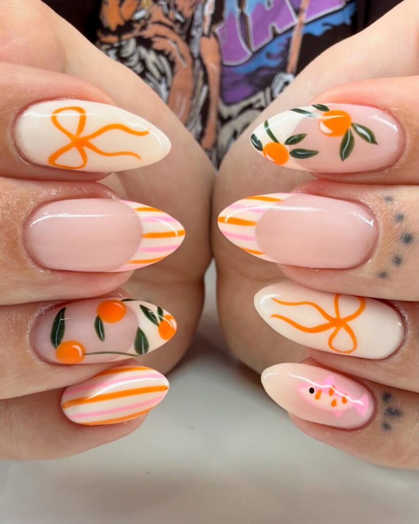 aura summer nails