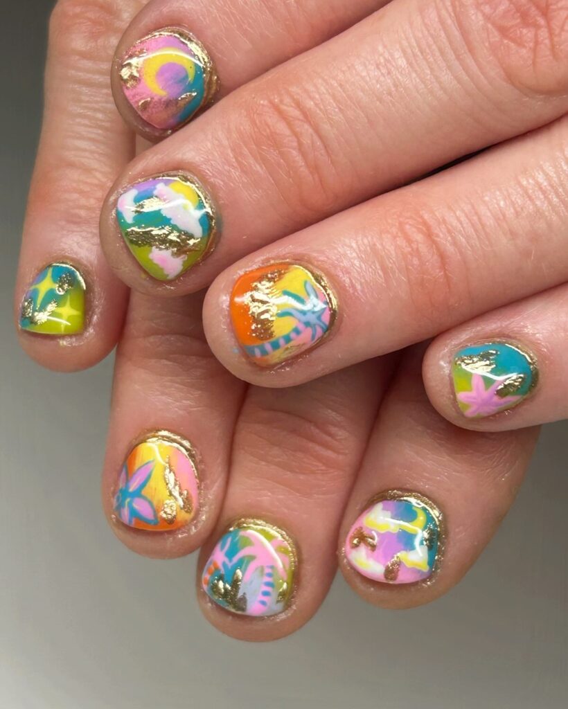 aura summer nails