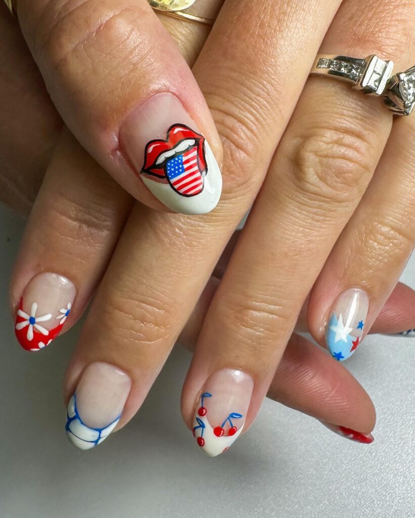 4th of july nails