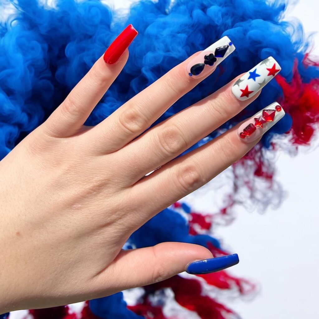 4th of july nails
