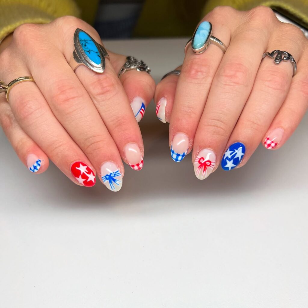 4th of july nails