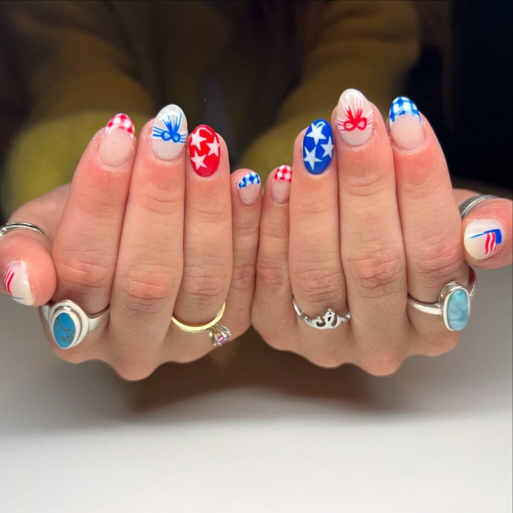 4th of july nails