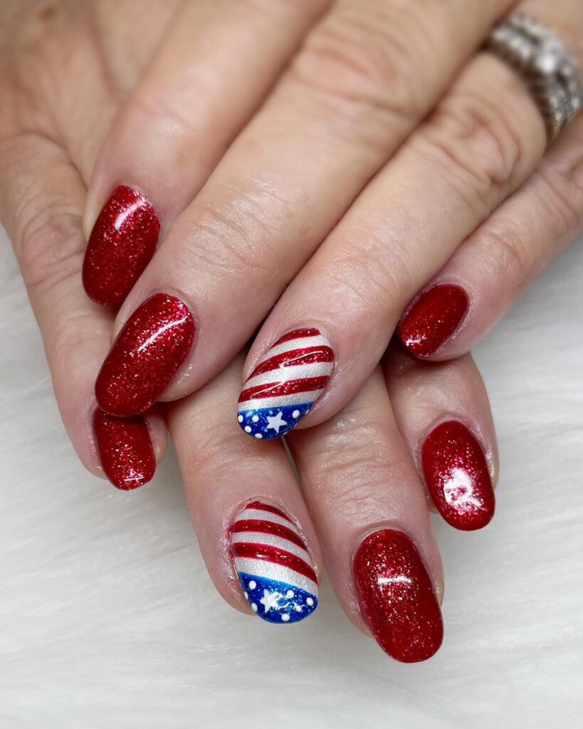 4th of july nails