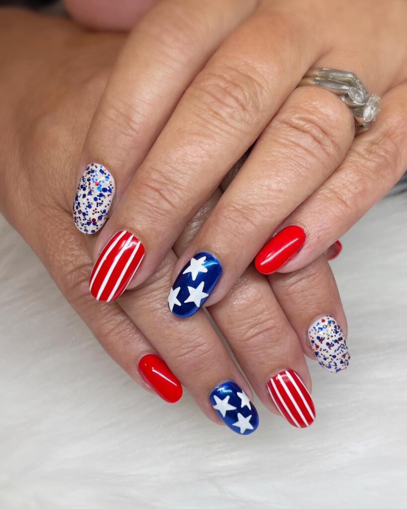 4th of july nails