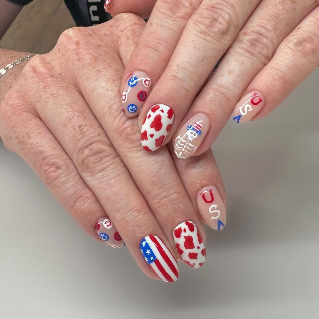 4th of july nails