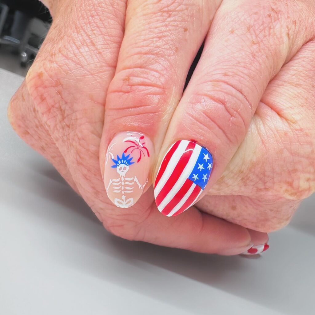 4th of july nails