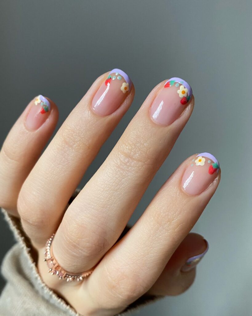 french tip nails