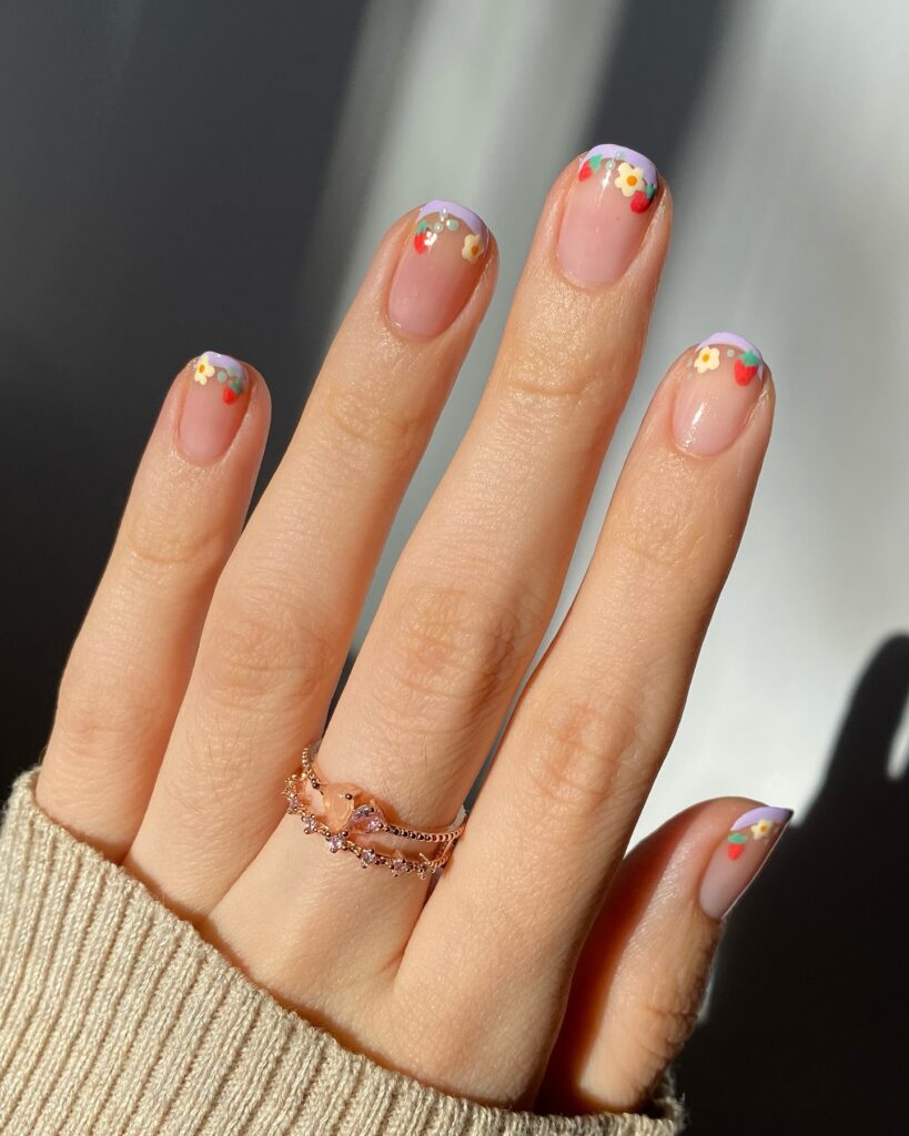 french tip nails