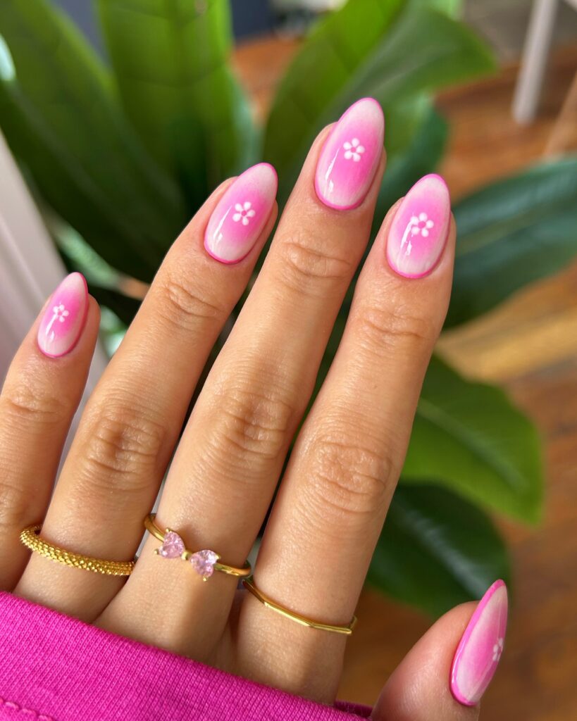 colorful beach nails