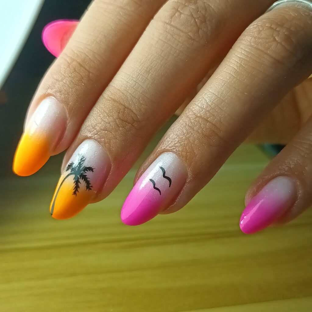vacation nails summer