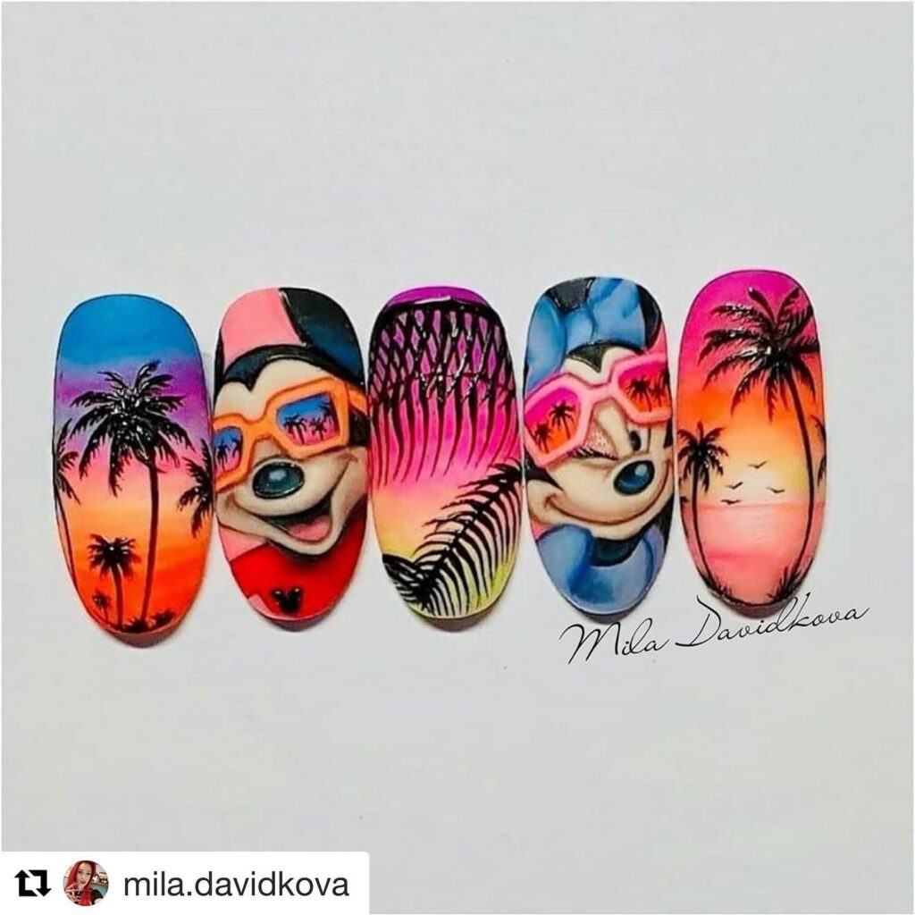 vacation nails summer