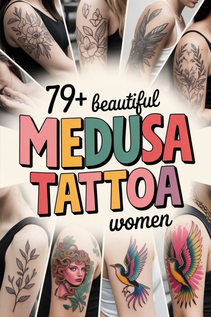 Beautiful Medusa Tattoo Women