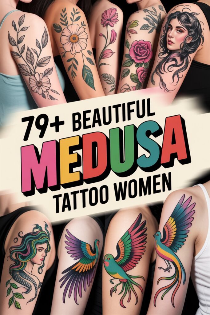 Beautiful Medusa Tattoo Women