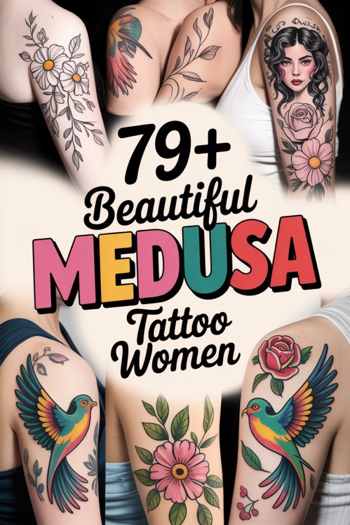 Beautiful Medusa Tattoo Women