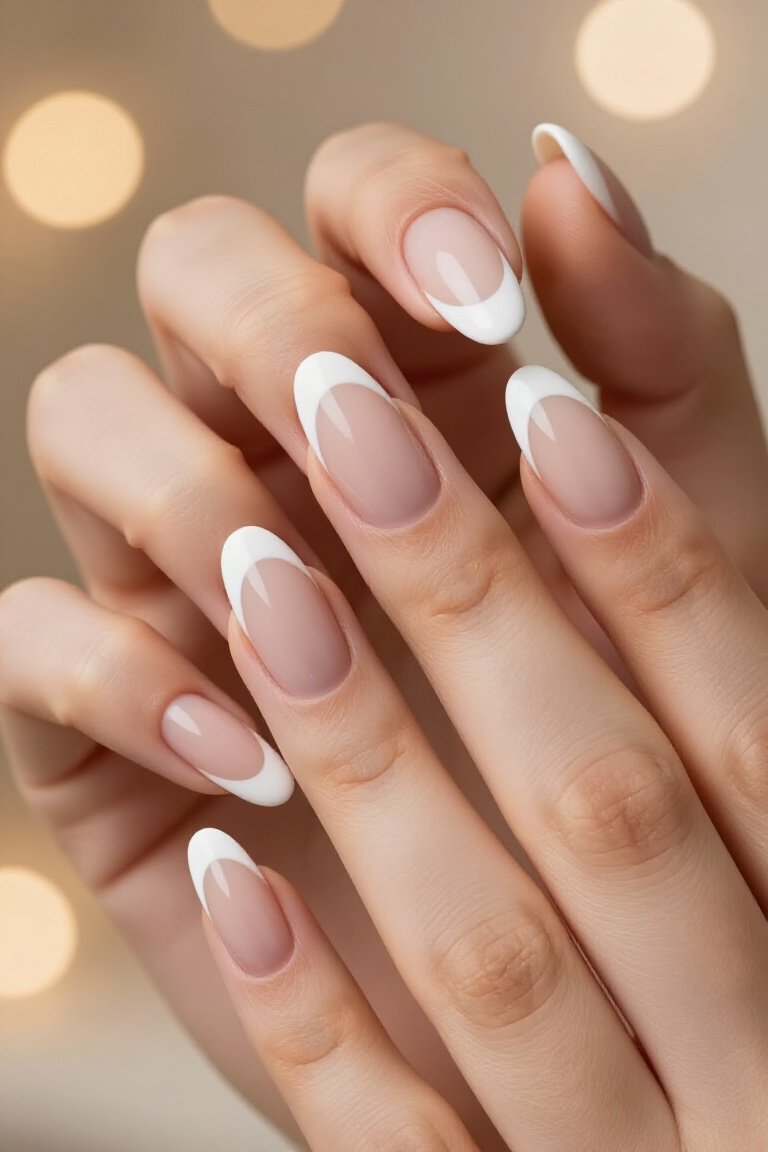 Classic French Nails: Timeless Elegance - French nail 