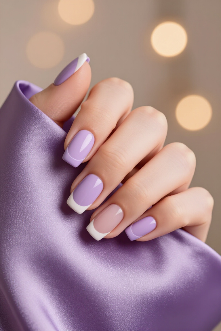 Modern French Nails: A Bold Twist - French nail 