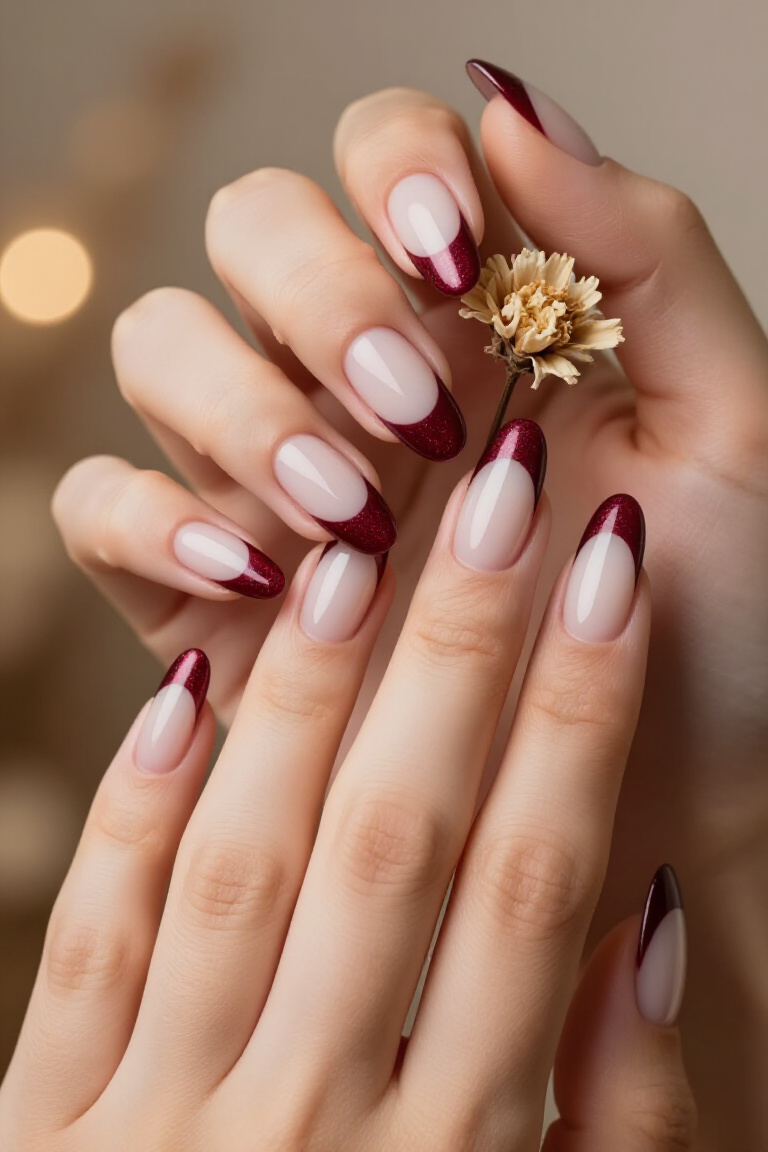Reverse French Nails: Unexpected Chic - French nail 