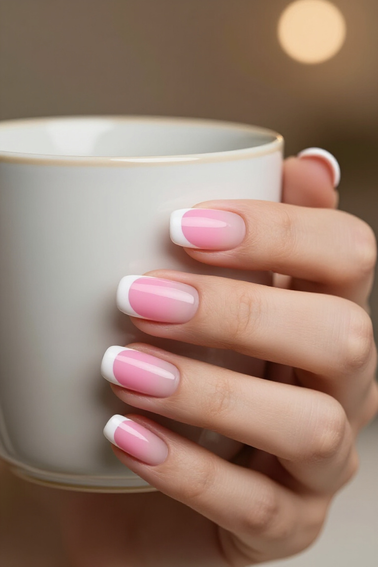 Ombre French Nails: Seamless Sophistication - French nail 