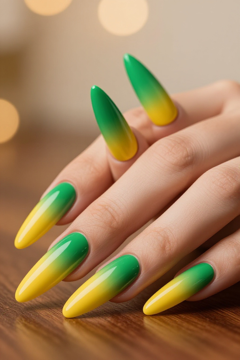 Natural Nude to Beige Ombre - Ombre nail