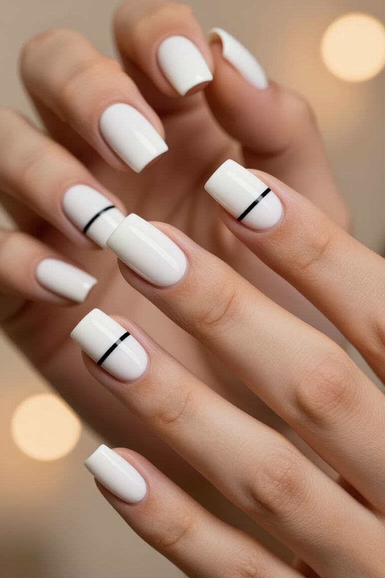 Ocean Breeze French Tips - Summer nail