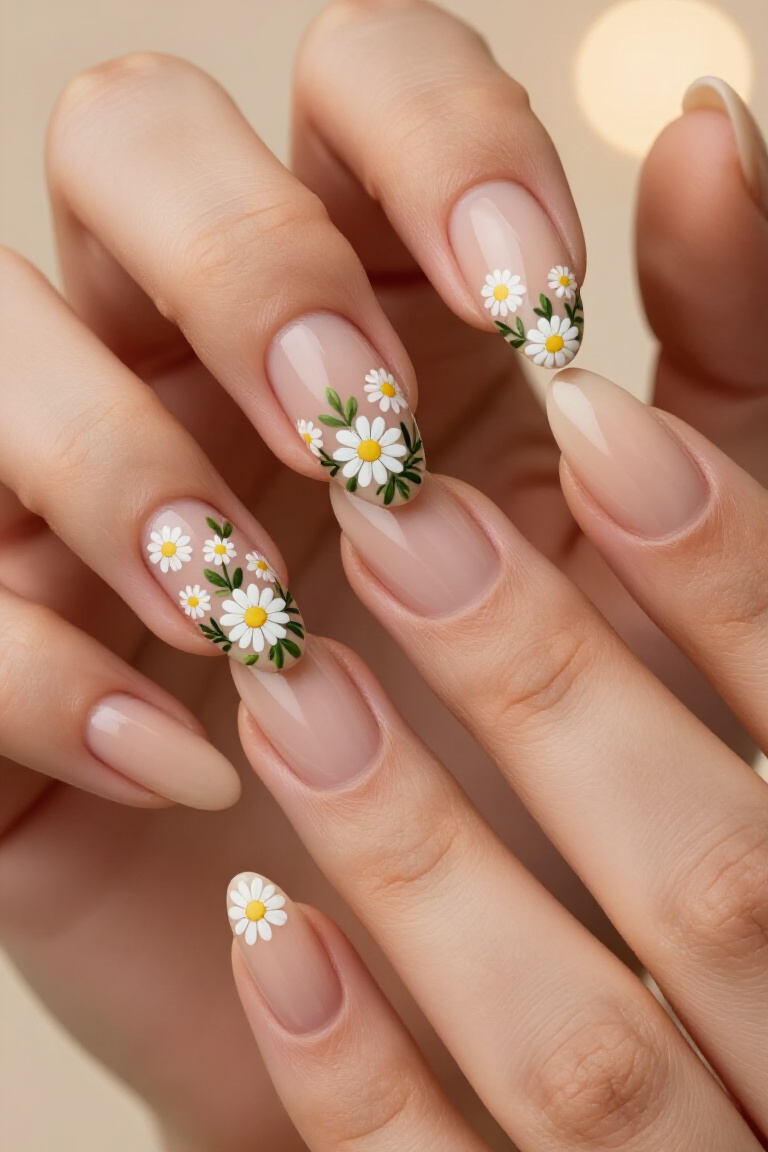 Shimmering Seashell Summer Nails - Summer nail