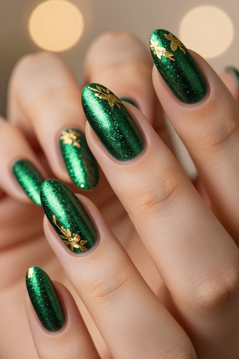 Glamorous Glitter Party Nails - party nail