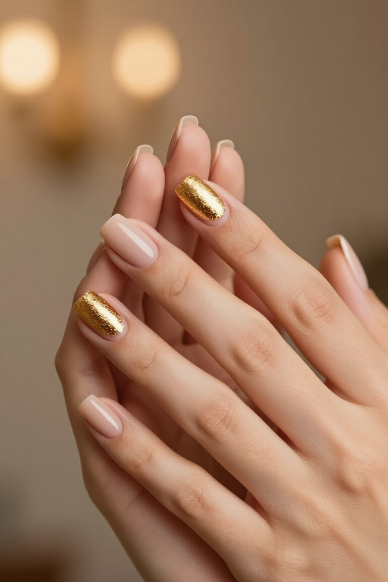 Pearl Accented Weeding Nail Art - Weeding nail