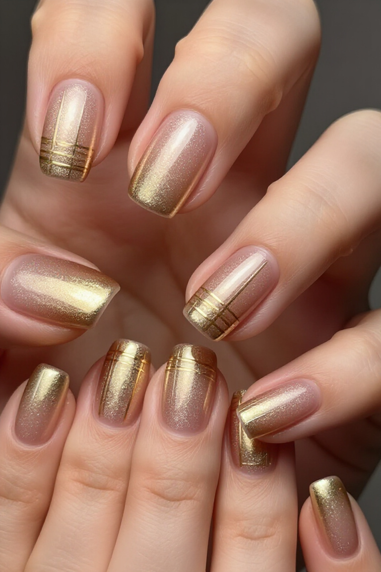 Metallic Shine Party Nail - party nail