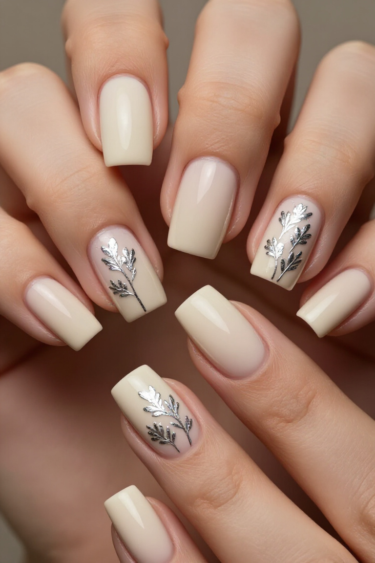 Delicate Floral Weeding Nail Art - Weeding nail