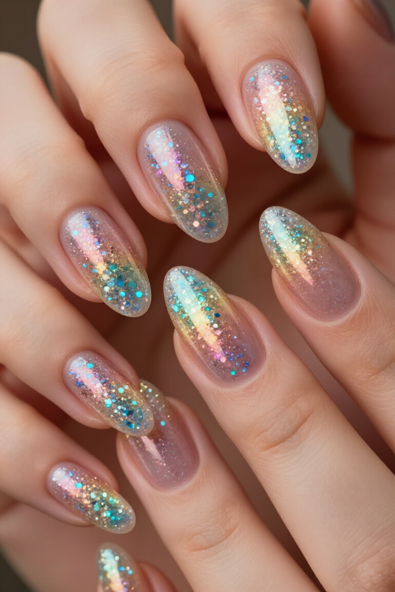 Blush Pink Bliss - Pastel almond nail