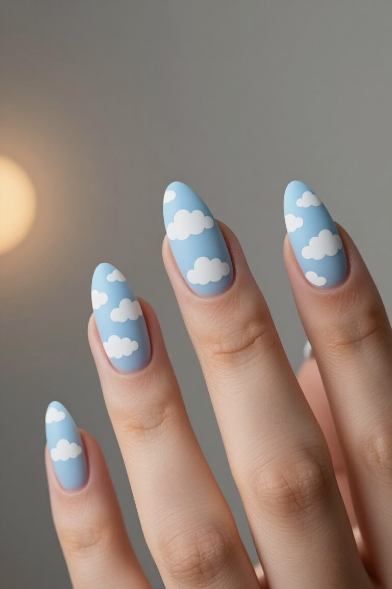 Lilac Love Affair - Pastel almond nail