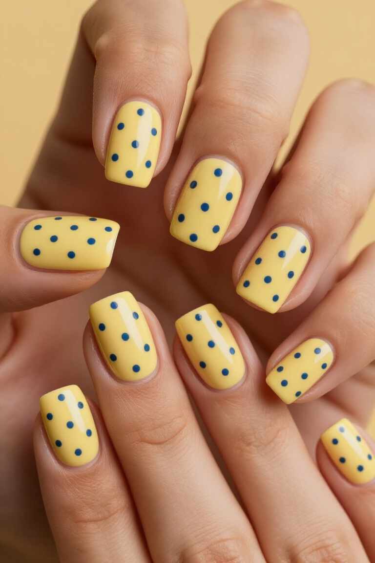 Cool Mint Magic - short summer nails pastel