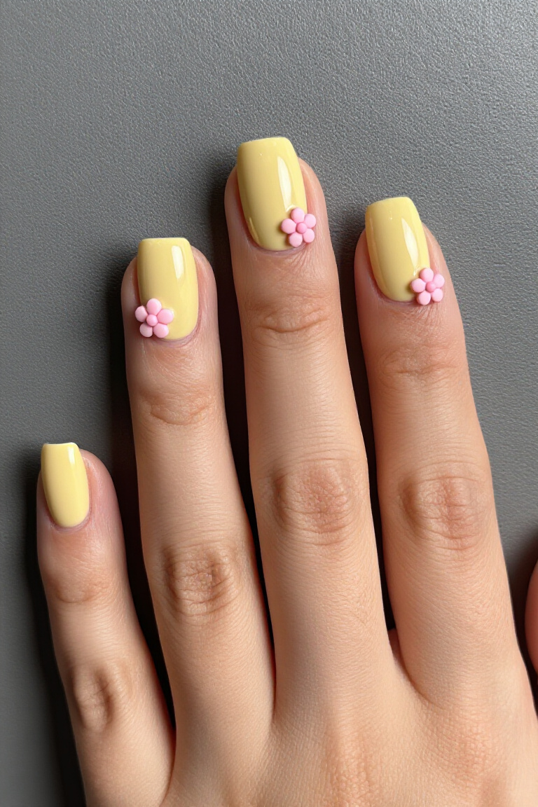 Lilac Love - short summer nails pastel