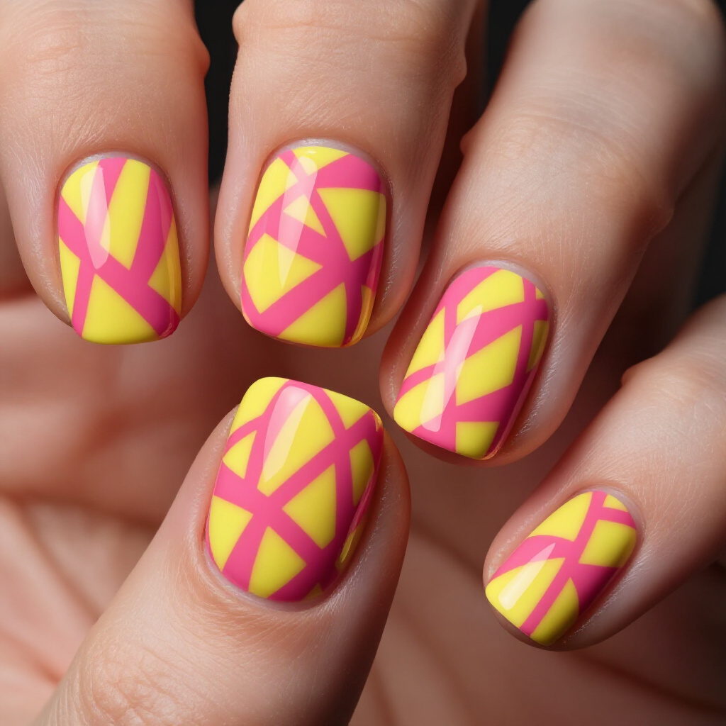 Vibrant Visions: Eye-Catching Abstract Nail Color Combinations to Try - abstract nails