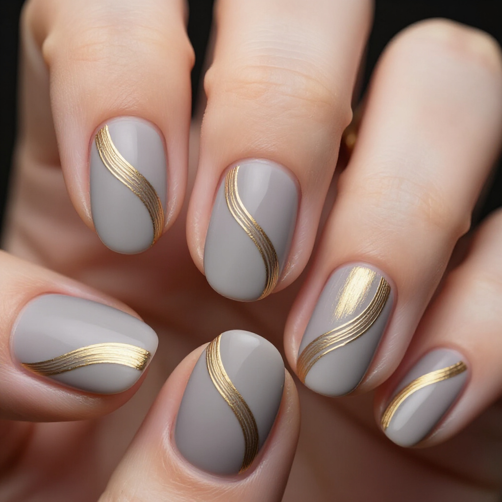 Edgy and Bold Short Abstract Nail Designs You'll Love - short abstract nails