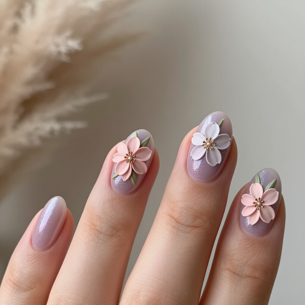 Soft Pastel Swirls: Dreamy Short Abstract Nail Art Inspiration - short abstract nails
