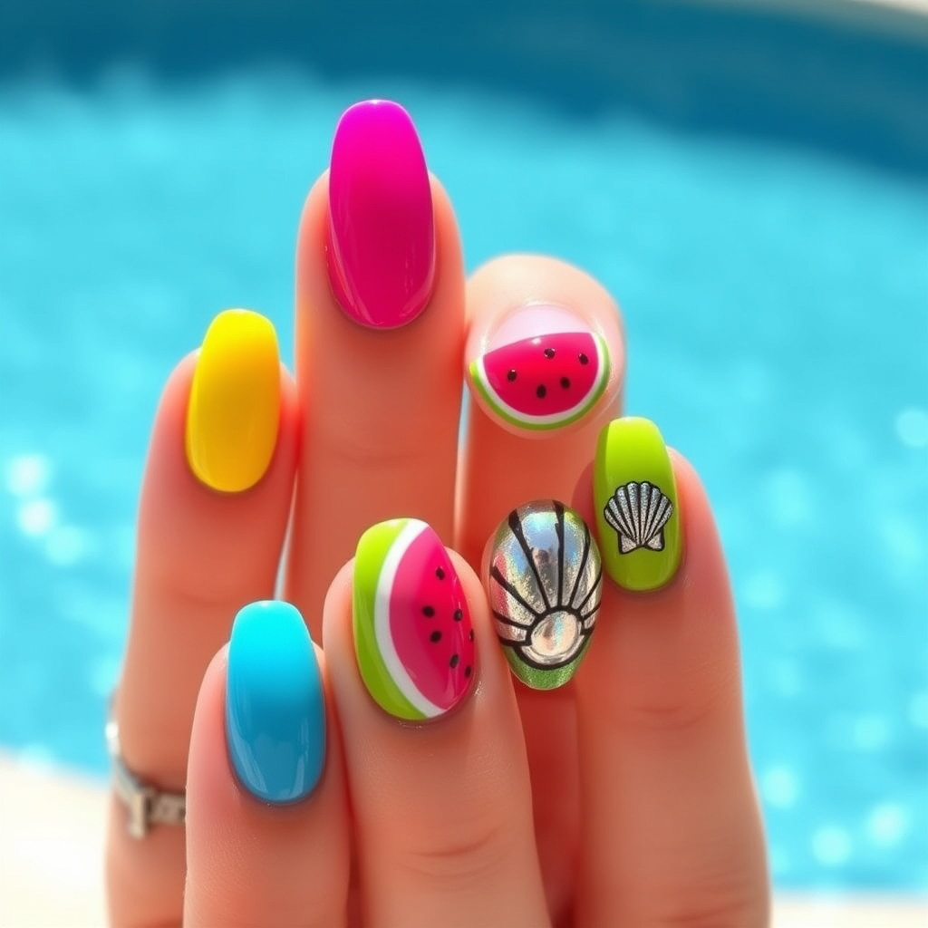 Bold, electric hues like shocking pink, zesty lime, and vibrant orange are screaming summer fun. Perfect for making a statement!