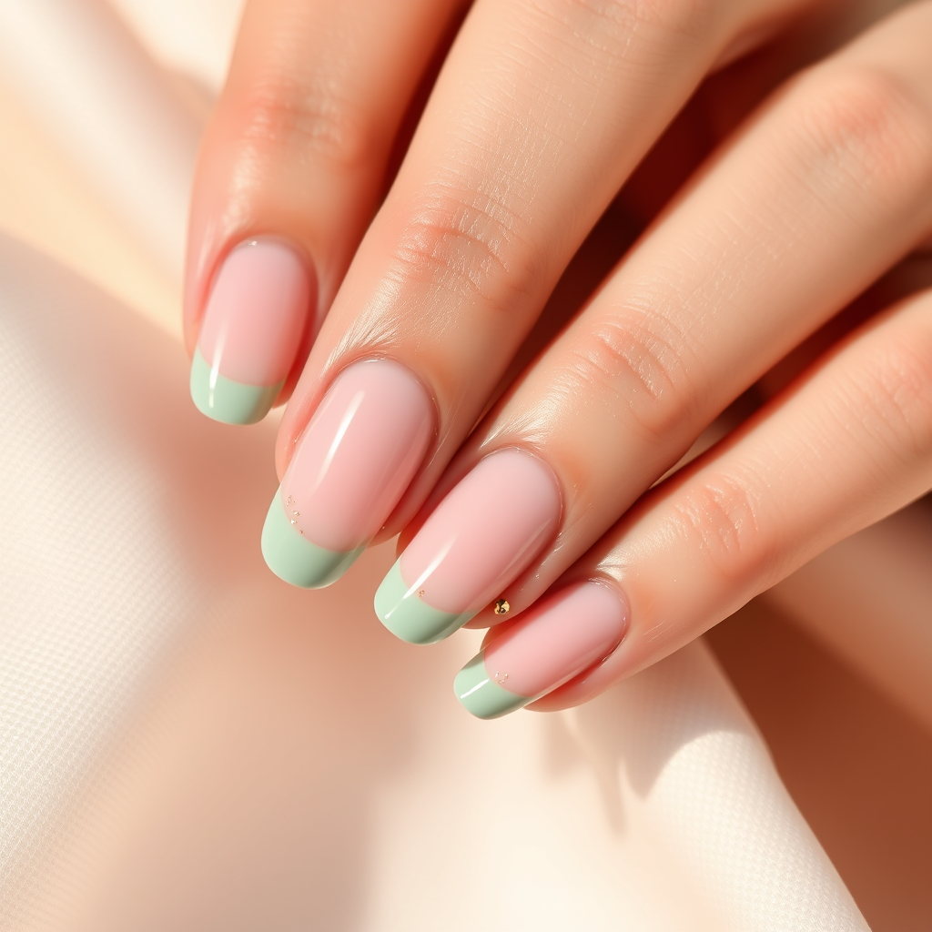 The pristine perfection of the classic white French tip – eternally chic.