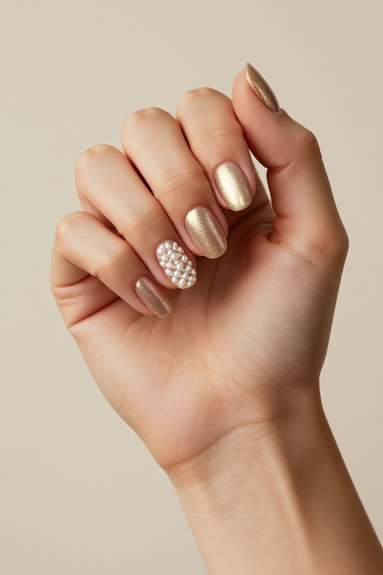 Metallic & Chrome: Dazzling Summer Nail Finishes - Summer nail