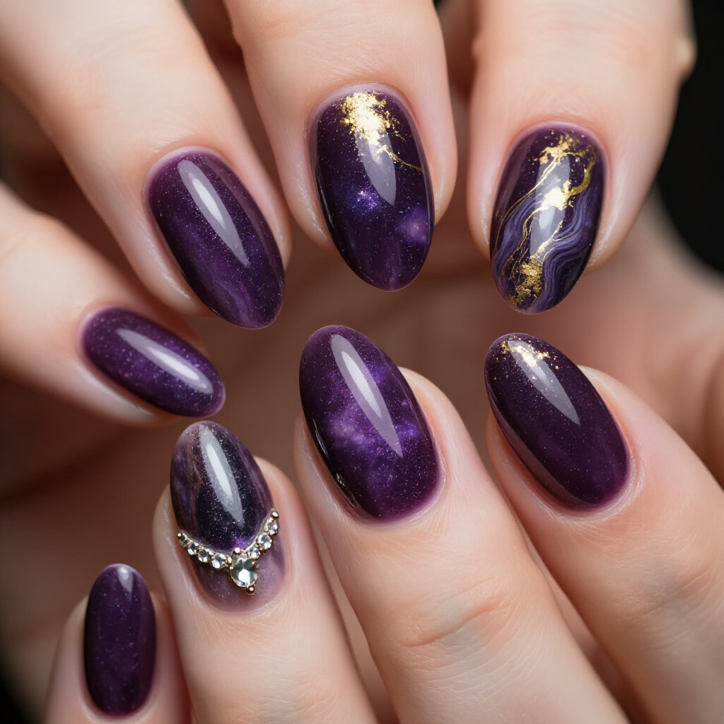 Embrace Modern Artistry with Chic Almond Abstract Nails - almond abstract nails