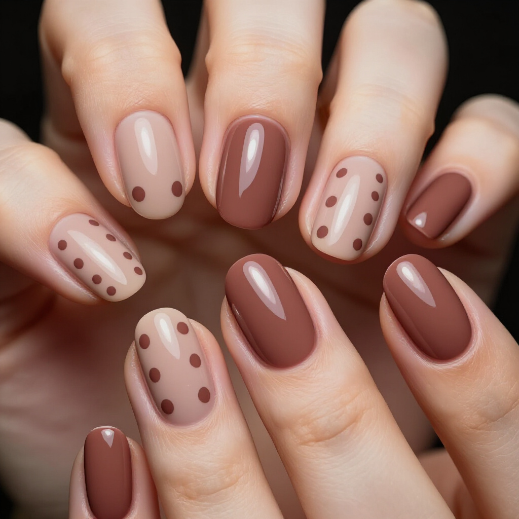 The Versatility of Nude Short Abstract Nails for All Occasions - nude short abstract nails