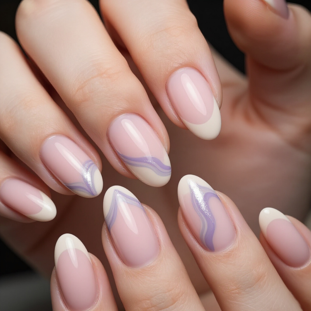 Bold & Beautiful Pink Short Classy Abstract Nail Creations - pink short classy abstract nails