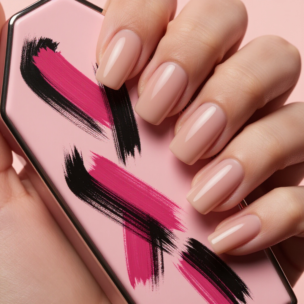 Modern Geometric Pink Short Classy Abstract Nails You'll Love - pink short classy abstract nails