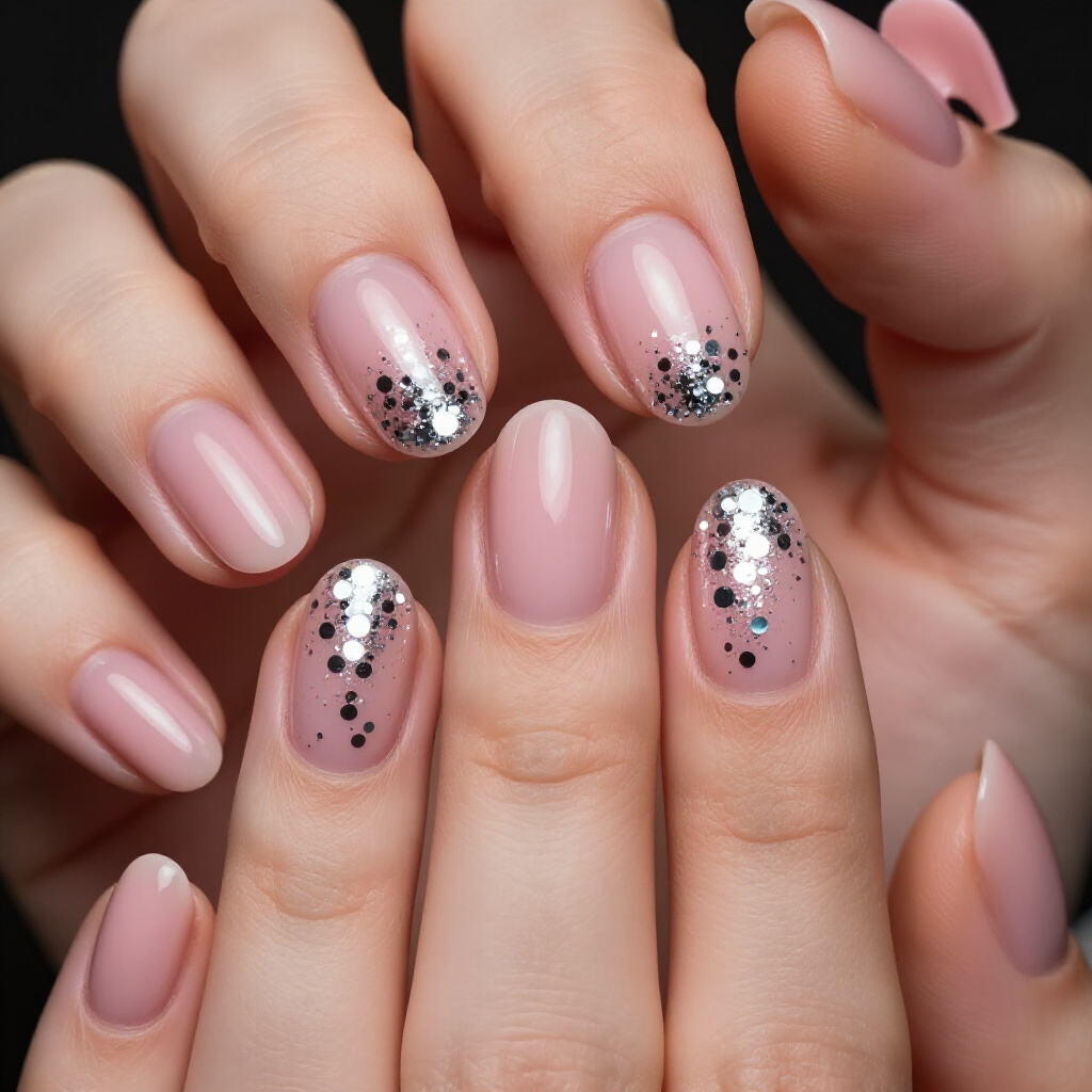 The Versatility of Pink Short Classy Abstract Nail Art - pink short classy abstract nails