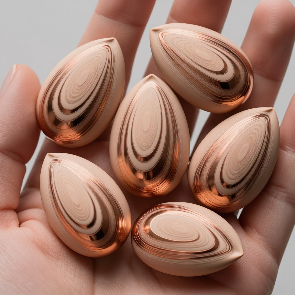Effortless Elegance: Subtle Nude Almond Abstract Nail Designs - nude almond abstract nails