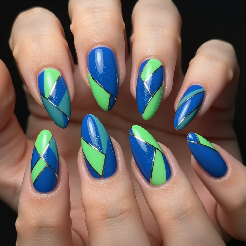 Unique Negative Space Abstract Nails for an Edgy Feel - abstract nails