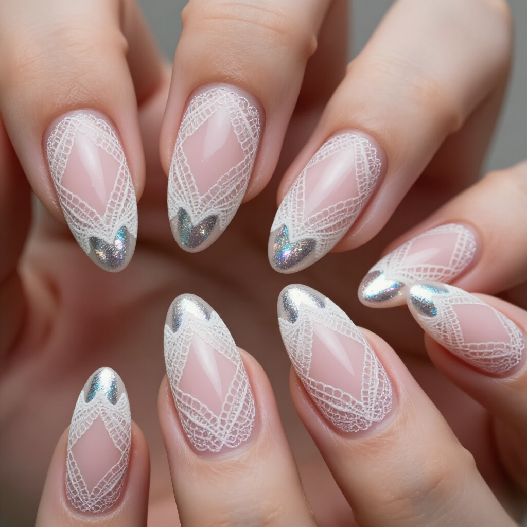 Edgy Silver and Gold Short Chrome Nails for Trendsetters - short chrome nails