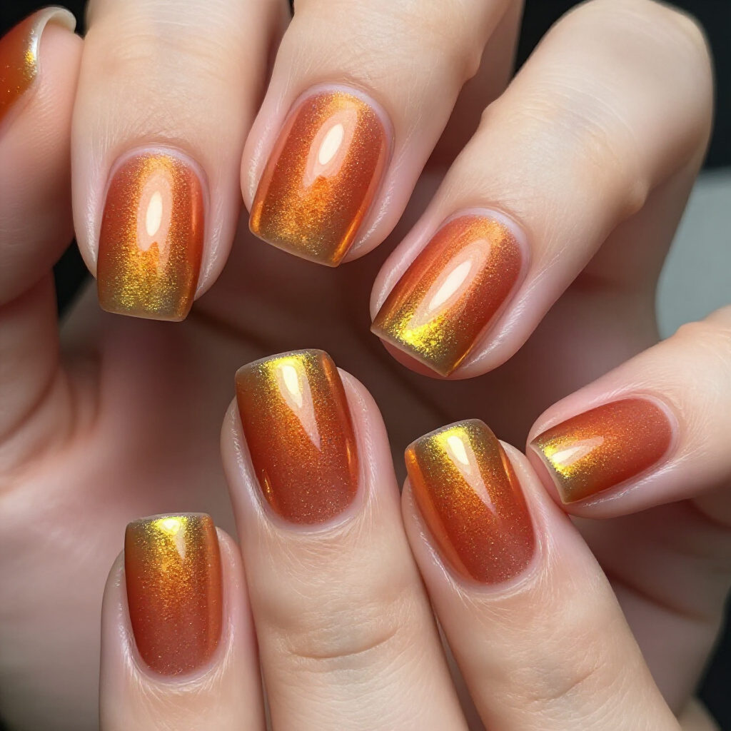 Matte Chrome Finish: A Unique Take on Short Chrome Nails - short chrome nails