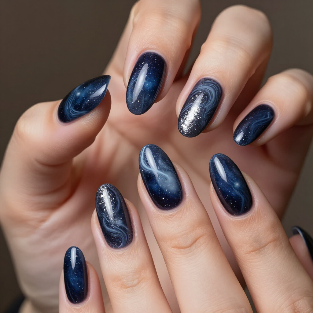 Subtle Pastel Almond Chrome Nails: Dreamy and Ethereal - almond chrome nails