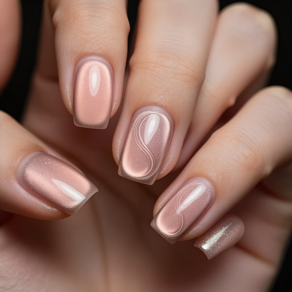 The Longevity and Care of Your Pink Short Chrome Nails - pink short chrome nails
